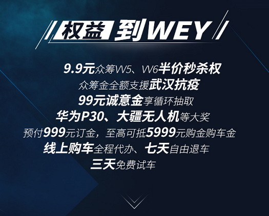 WEY品牌百城联动直播抢车，一步到WEY让利团购