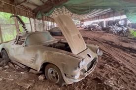 车房宝物 | 1959年雪佛兰科尔维特C1在废弃养鸡场停放了40年