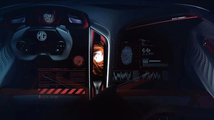 全球首款纯电超跑电竞座舱MG Cyberster内饰曝光