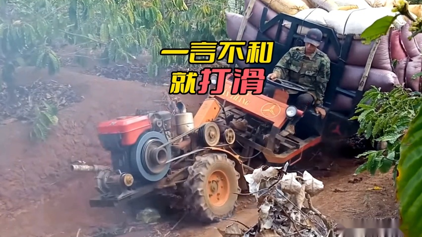 单缸拖拉机，为啥感觉力气比四缸的汽车还大？