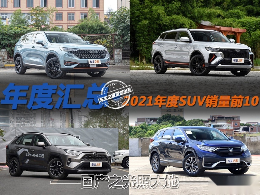 国产之光照大地 盘点2021年度SUV销量前10