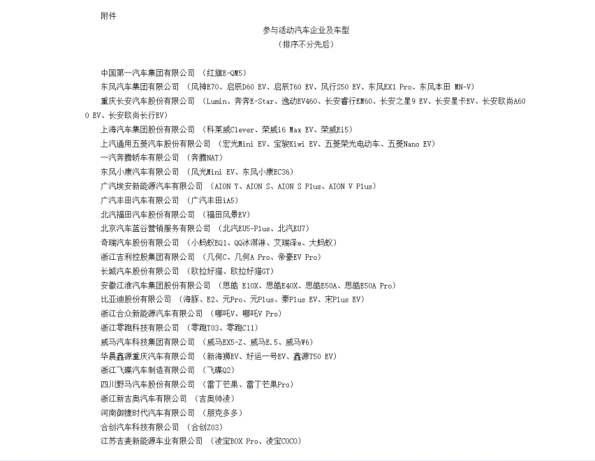 政策利好频出，新能源汽车成为国家促进汽车消费的重要抓手