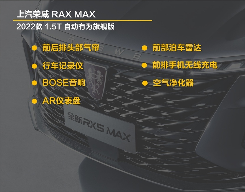 半岛全站推荐15T尊贵版 动力够用配置齐全 荣威RX5 MAX购车手册(图10)