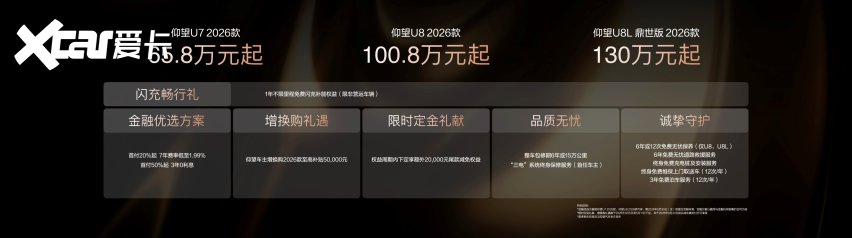 仰望2026款旗舰矩阵联袂上市，重塑高端出行体验
