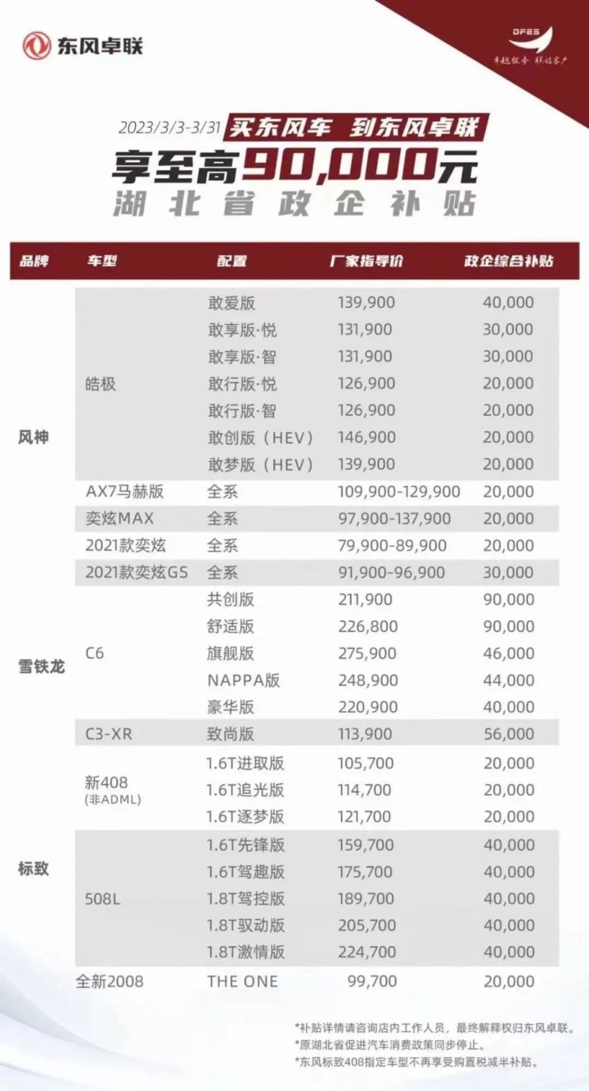 朋友，打个飞的去湖北买车！那里有史上最强购车优惠活动