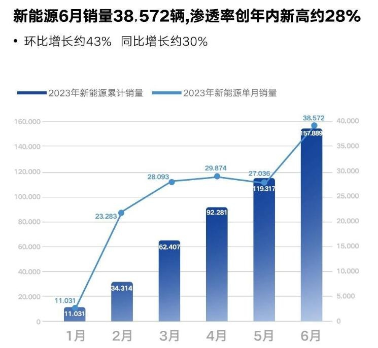 国产六大品牌上半年销量出炉：比亚迪狂卖125万辆，吉利排名第四