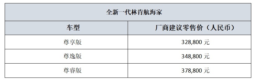 林肯品牌焕新登陆上海车展 全新一代林肯航海家上市