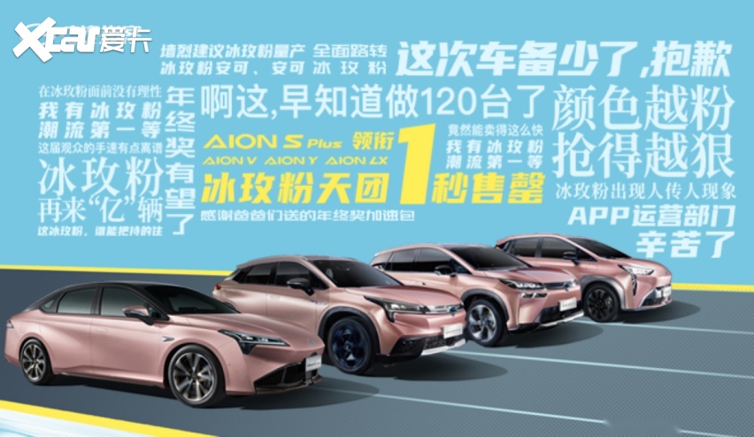 精致消费主义成新潮流，埃安“冰玫粉天团”成功破圈引粉丝热捧