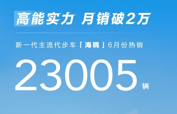 比亚迪公布海鸥6月销量，达到23005辆，为何能热销？