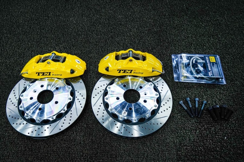 长安锐程CC改装P40NS四活塞卡钳套件，TEI Racing刹车卡钳
