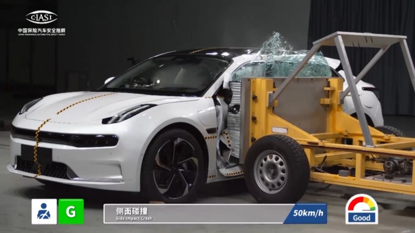 对比奥迪A7L和Model Y赢麻了，极氪001安全秀你一脸