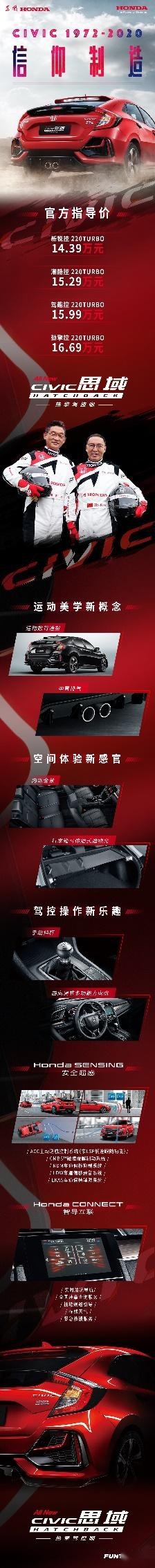 "信仰制造"东风Honda全新CIVIC思域Hatchback热擎上场