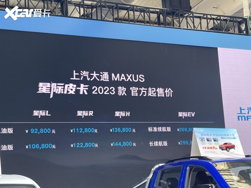 车城.轮.语：上汽大通MAXUS发布全新皮卡品牌——星际