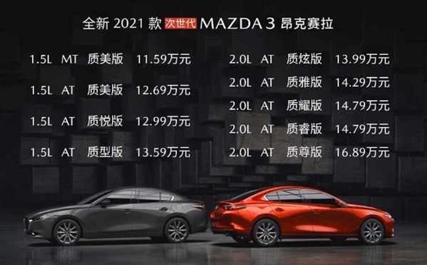 安全、舒适、科技全面提升 全新MAZDA3昂克赛拉正式上市