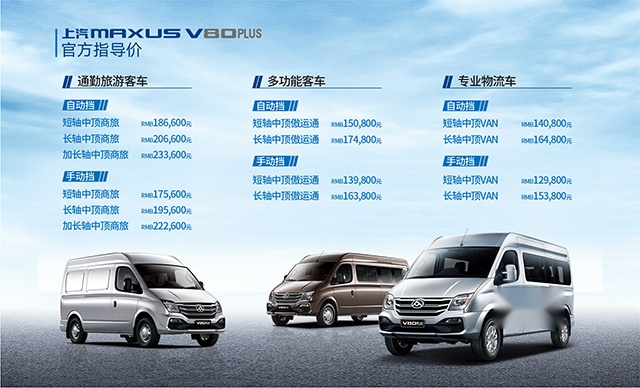油耗降低20%，上汽大通MAXUS V80 PLUS革新上市