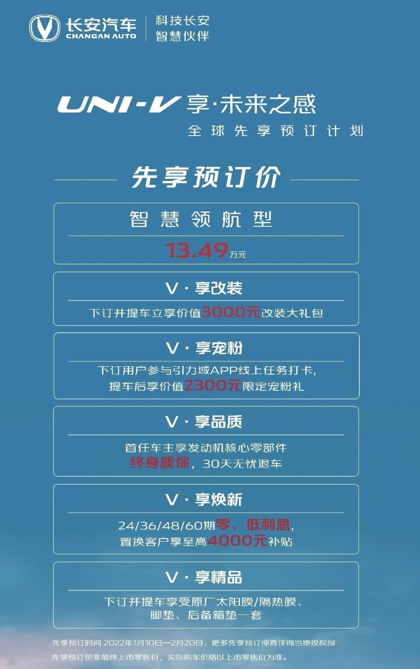 顶配预订价13.49万元，长安UNI-V值不值？