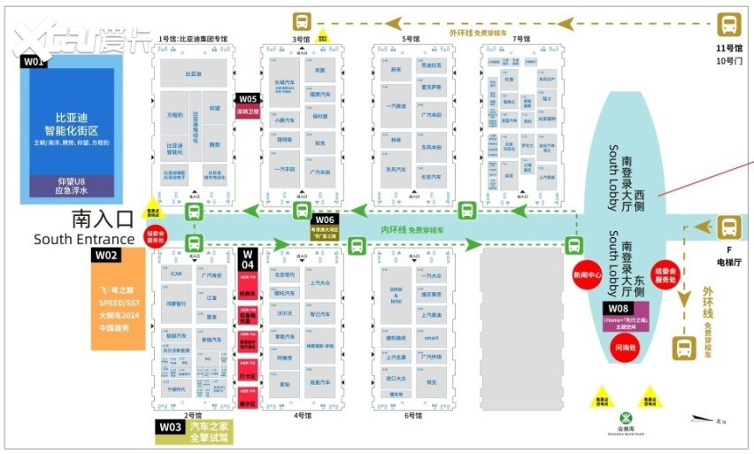 2024粤港澳大湾区车展-展位图公布，深圳国际旅游展“自驾+”展区揭晓