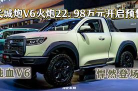 纯血V6 悍然登场！长城炮V6火炮22.98万元开启预售
