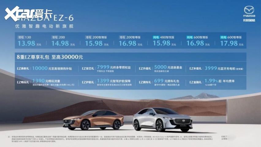 13.98万起售交个朋友 新合资时代第一车MAZDA EZ-6正式上市