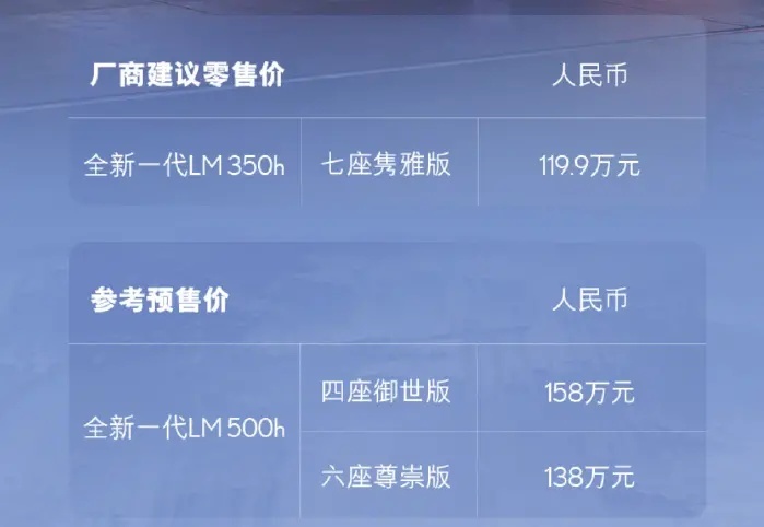 还敢卖119万起！比老款涨11.4万，谁给雷克萨斯LM的勇气？