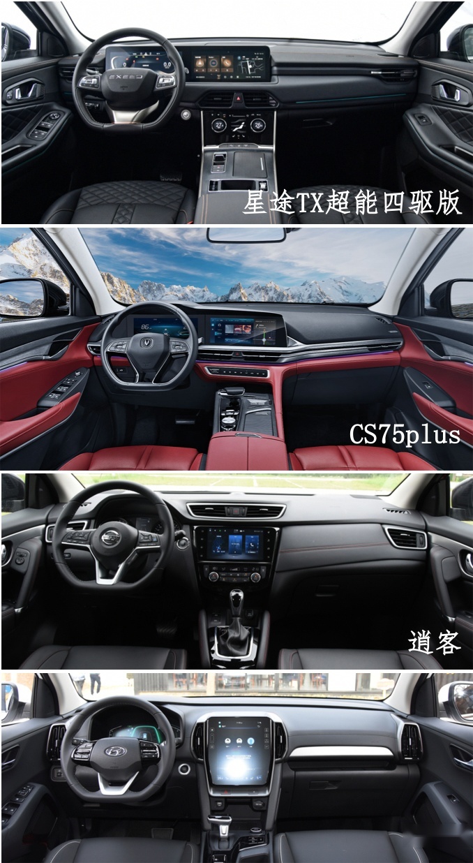 星途TX超能四驱版/逍客/ix35/CS75 plus对比导购