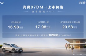 入门即满配，比亚迪全新中大型SUV海狮07DM-i正式上市，16.98万起