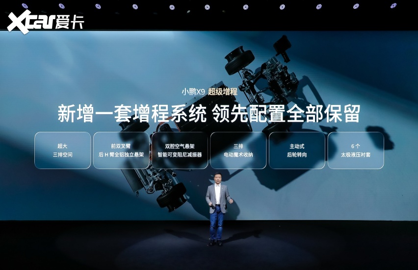 鲲鹏超级增程全球首发！首搭车型小鹏X9超级增程正式预售
