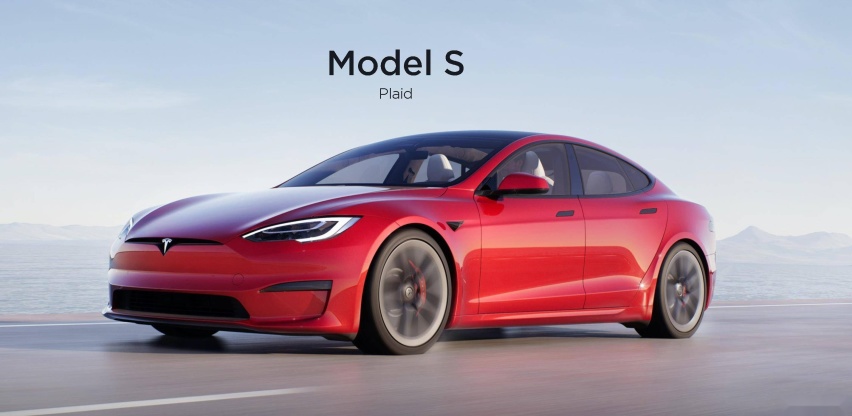 新款Model S最新实车图曝光 方向盘再升级