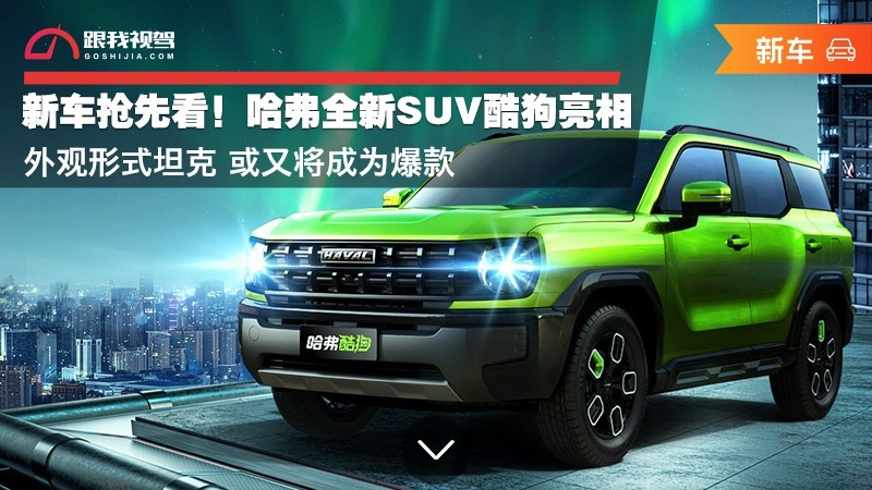 新车抢先看！哈弗全新SUV酷狗亮相 外观形式坦克 或又将成为爆款