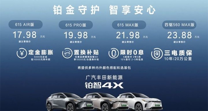 bZ4X换名上市，丰田新能源之路是否已一愁莫展？