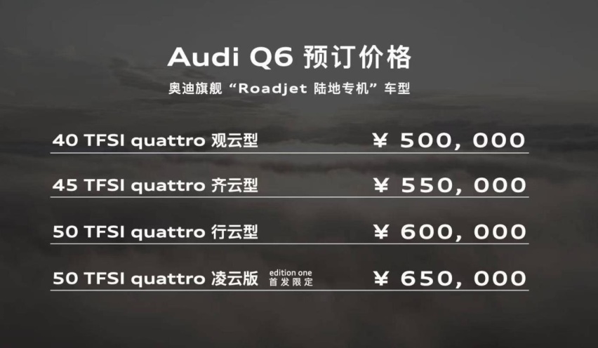 上汽奥迪Q6首发，和大众途昂同平台，预售50万起谁会买？