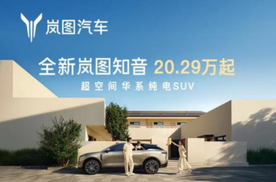 行业最大90.8%得房率！全新岚图知音上市20.29万起
