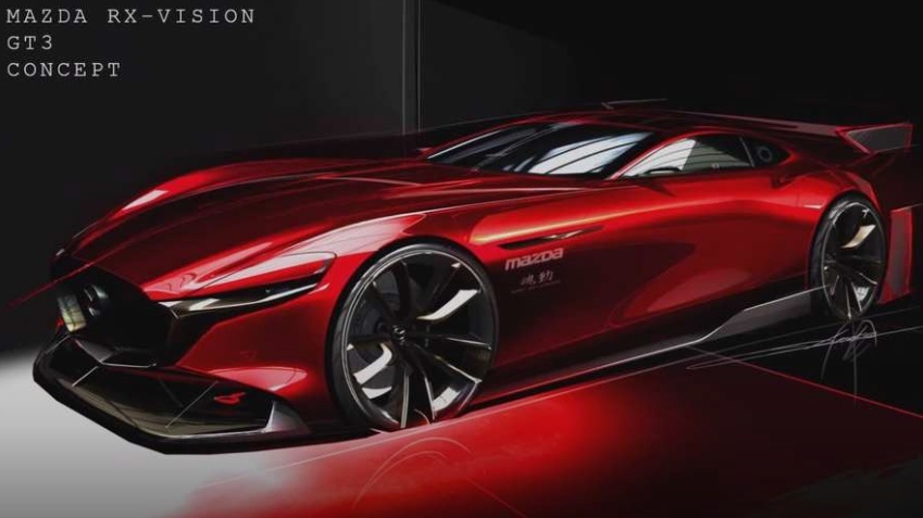 马自达RX-Vision GT3概念车渲染图