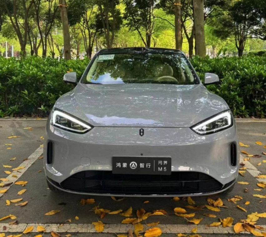 新款问界M5实车图曝光，多处换装熏黑设计，运动感凸显