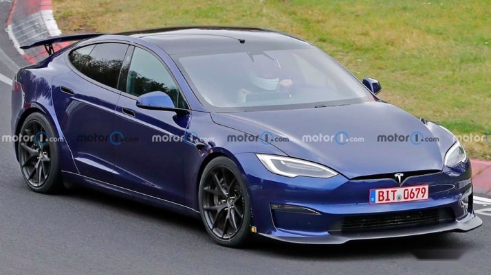 特斯拉Model S Plaid+谍照来袭，809kW最大功率，运动套