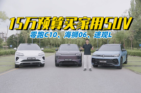 15万预算买家用SUV 对比零跑C10、海狮06和途观L