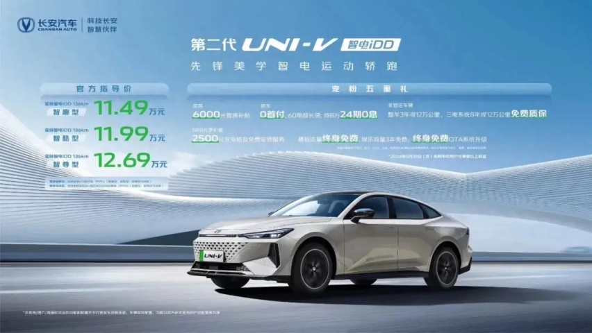 宠粉玩流量，长安第二代UNI-V智电iDD 11.49万起售