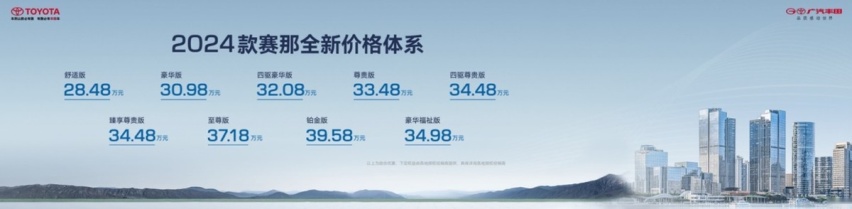 30万级MPV最优选，2024款赛那28.48万元起售