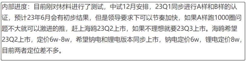 比亚迪海鸥最新消息，6万元起售，续航里程400公里，将于明年上市