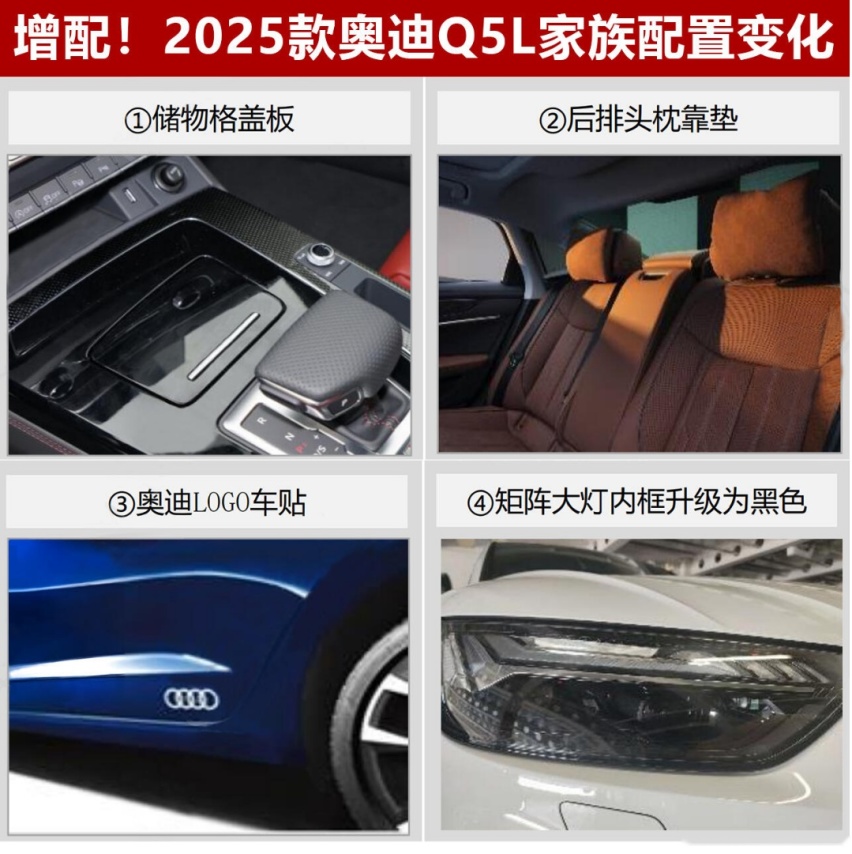 11月上市！25款奥迪A6L、Q5L实车曝光，取消致雅型/舒适配置升级