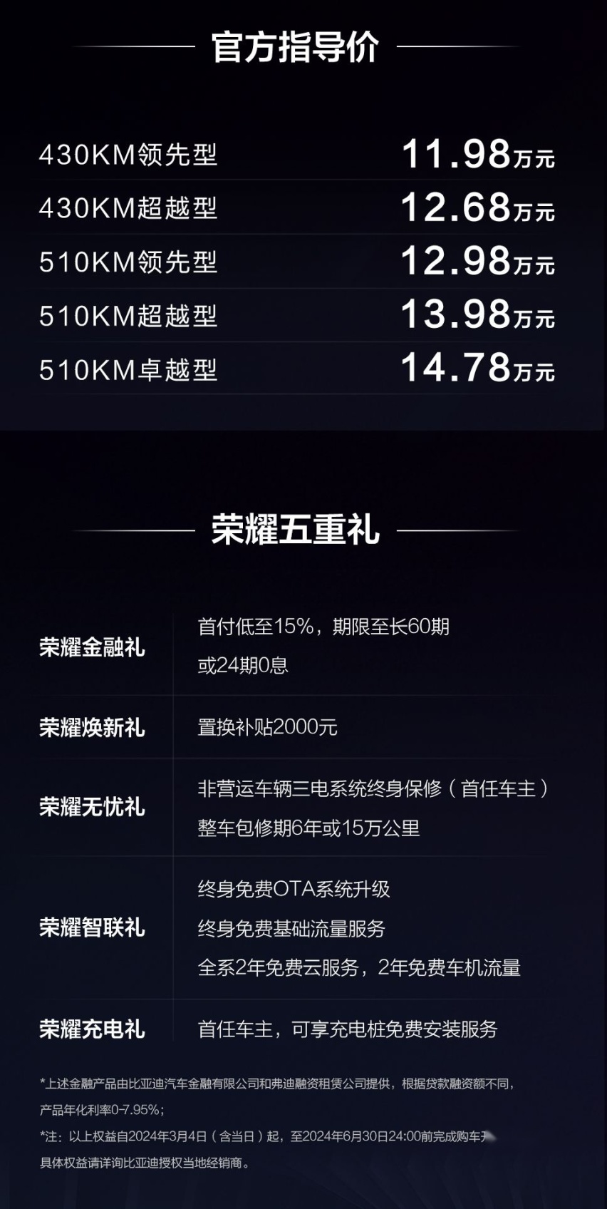元力青年的时尚之选！元PLUS荣耀版黑骑士款泰裤辣！