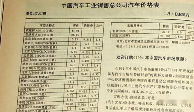 27年前的汽车有多贵？一辆面包车要10年工资