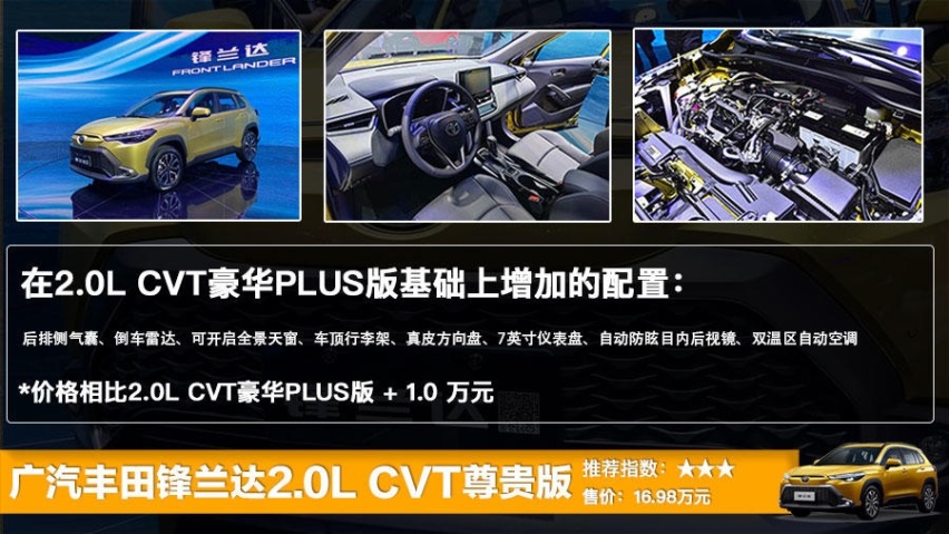 广汽丰田锋兰达正式上市 售12.58万起，全系五款车型选哪款更值？