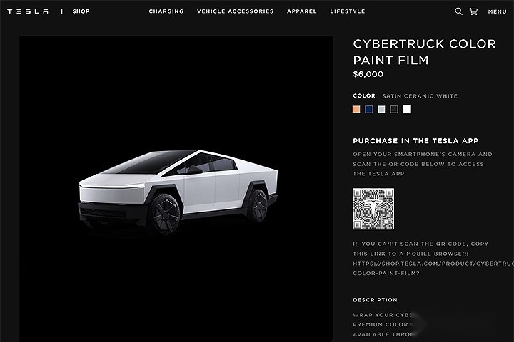 特斯拉太偏爱Cybertruck了，海外新增独有选配件