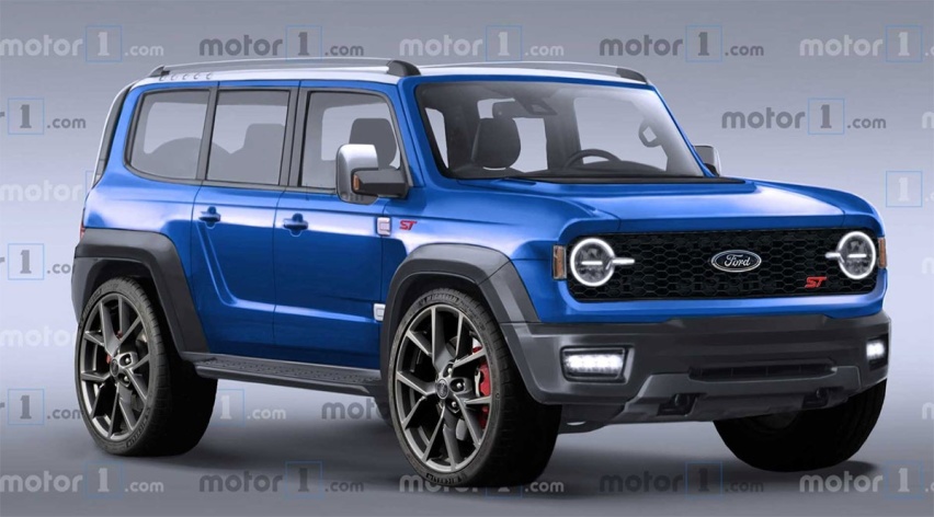 福特Bronco ST渲染图，性能主导的越野车？跑街新选择！