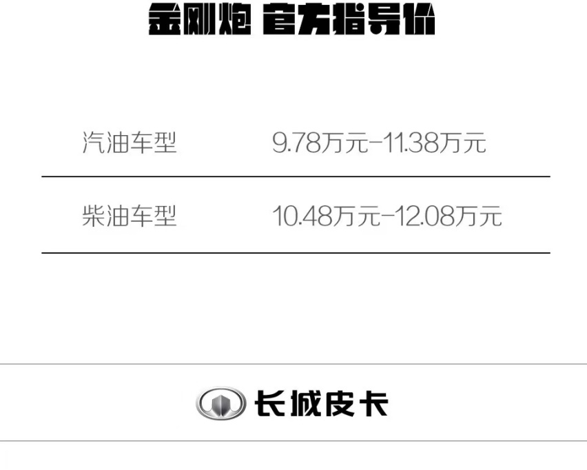 创业新装备 10万元级自动挡皮卡金刚炮正式上市
