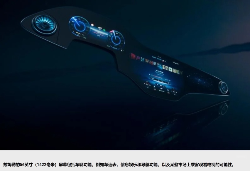 旨在超越特斯拉？梅赛德斯推出超宽屏显示器