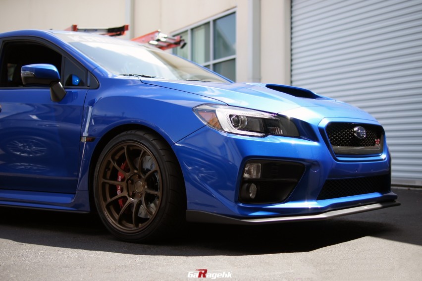 狂野之蓝，斯巴鲁WRX STI改装Brembo GT刹车套件