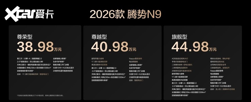国民女神高圆圆代言！2026款腾势N9正式上市，38.98万元起！