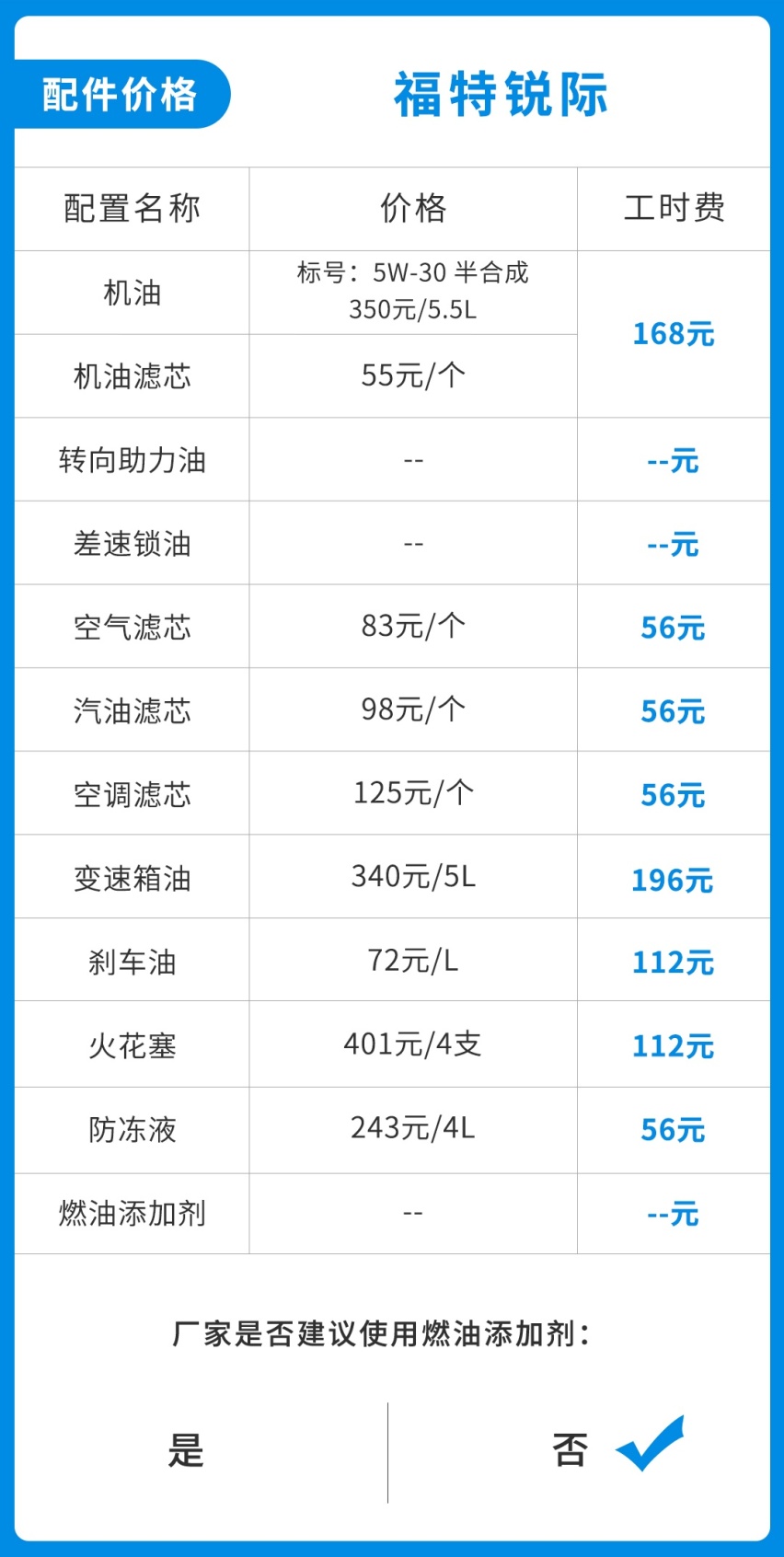 标配2.0T+四驱的20万级合资SUV，一次保养100多块?